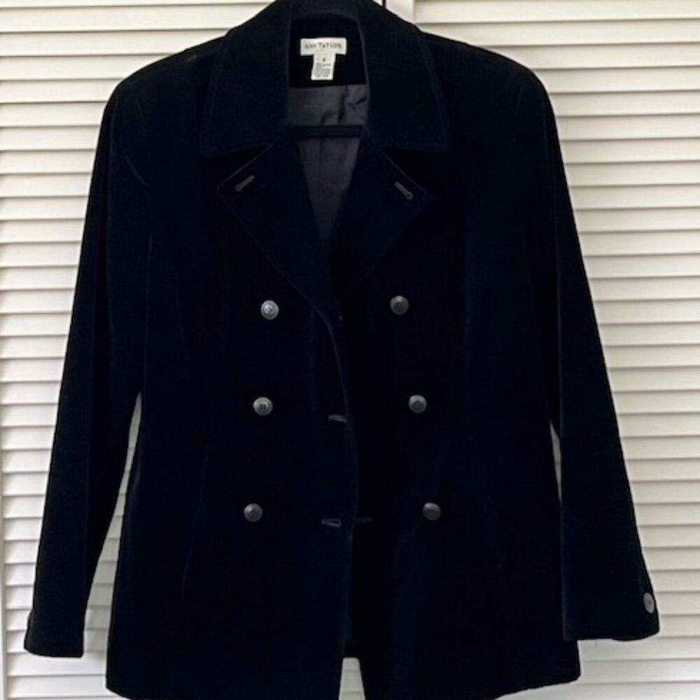 Ann Taylor Black Velvet Jacket